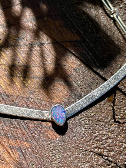 Australian Opal Bar Necklace