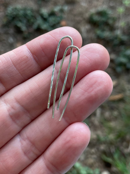Textured Paperclip Earrings