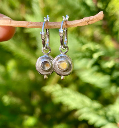 Montana Sapphire Huggie Hoop Earrings