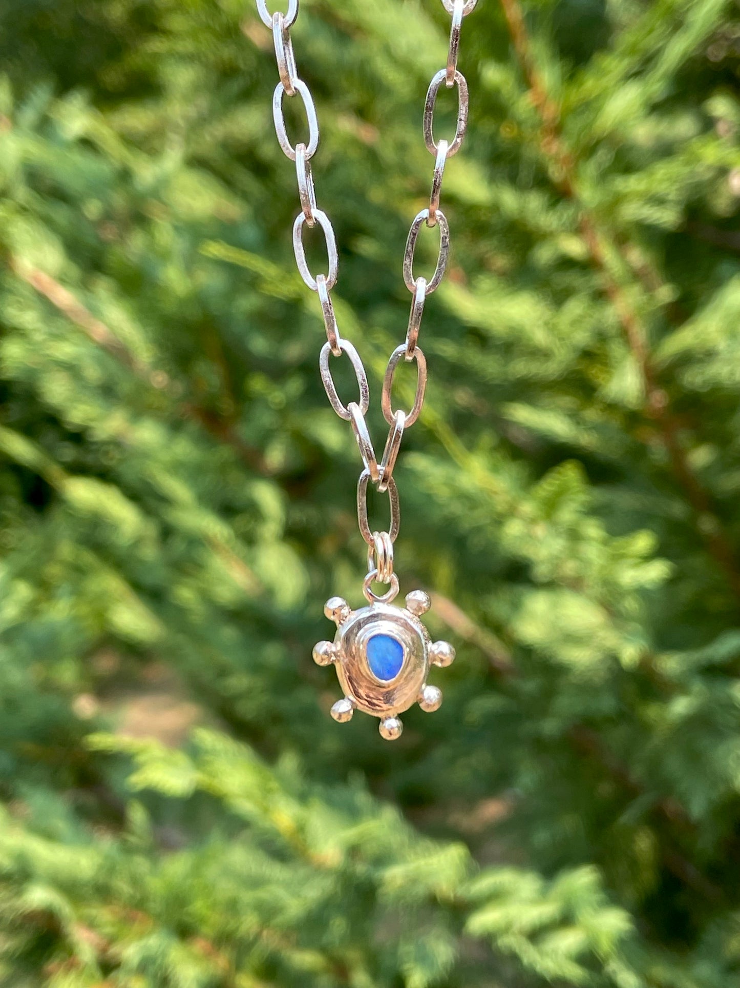 Australian Opal chain necklace