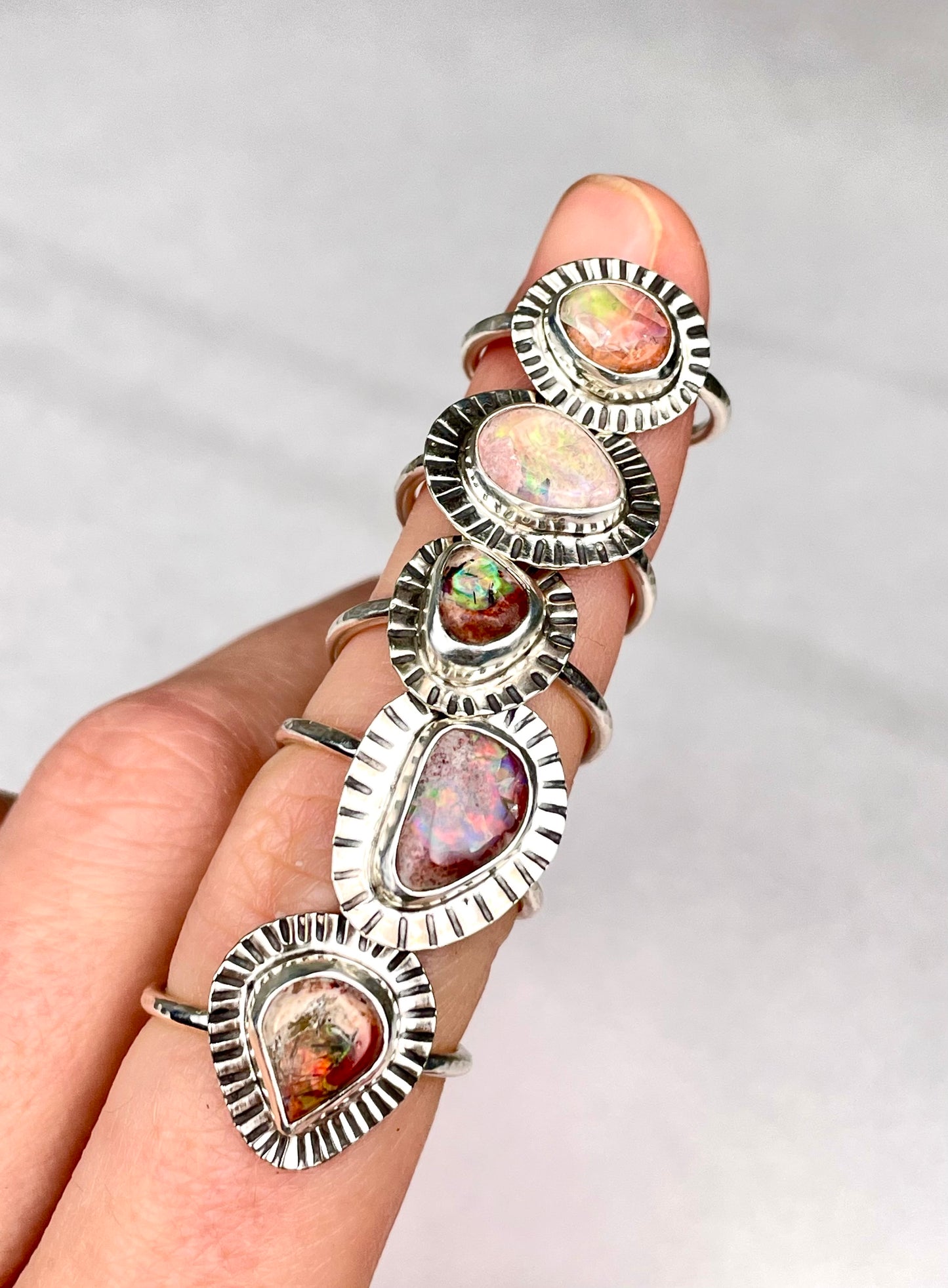 Mexican Fire Opal size 7