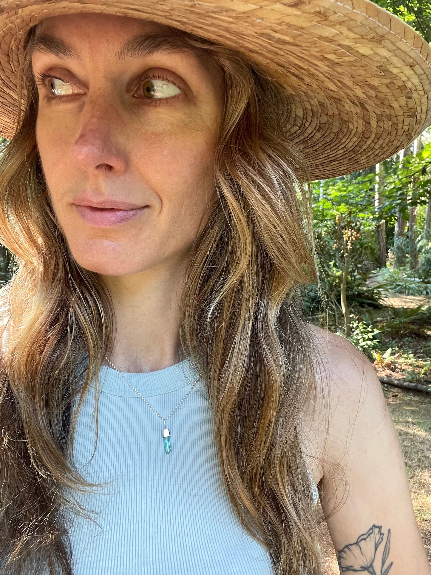 Tourmaline Crystal Necklace