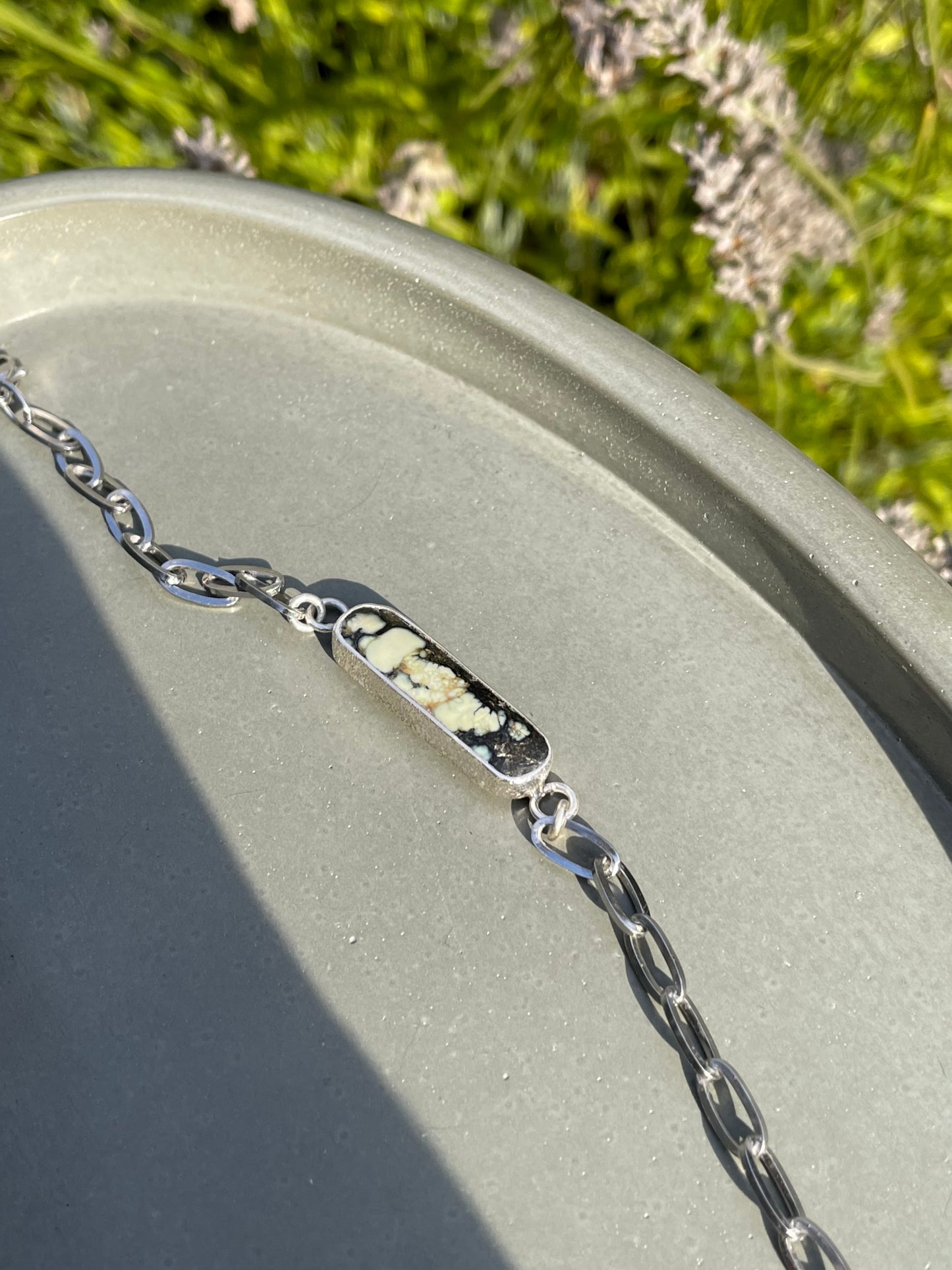 Large Horizontal chain bracelet