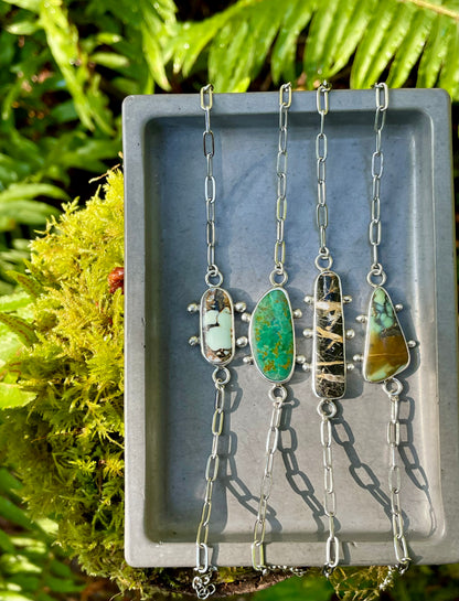 Variscite Chain Bracelet