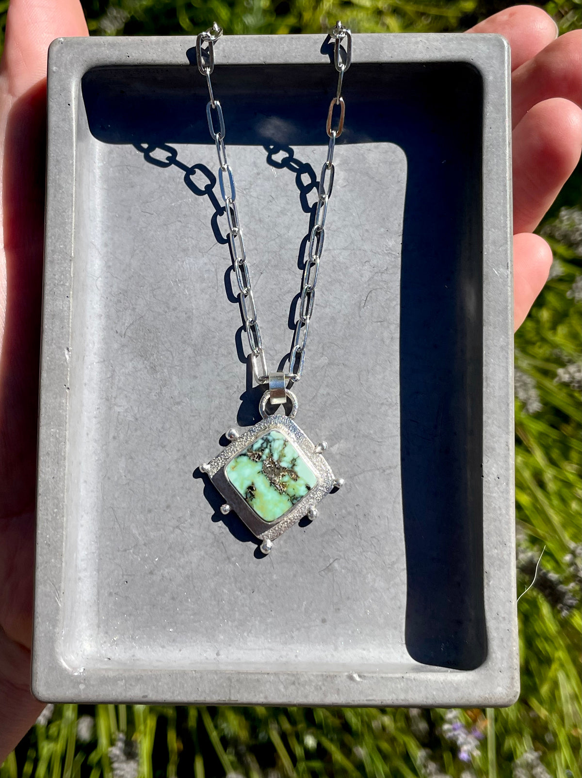 Variscite Compass Necklace