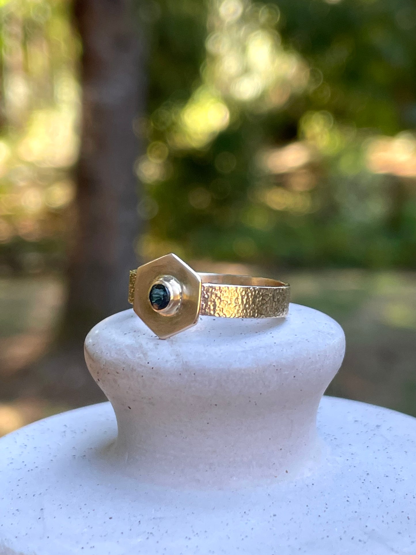 Montana Sapphire Gold Ring