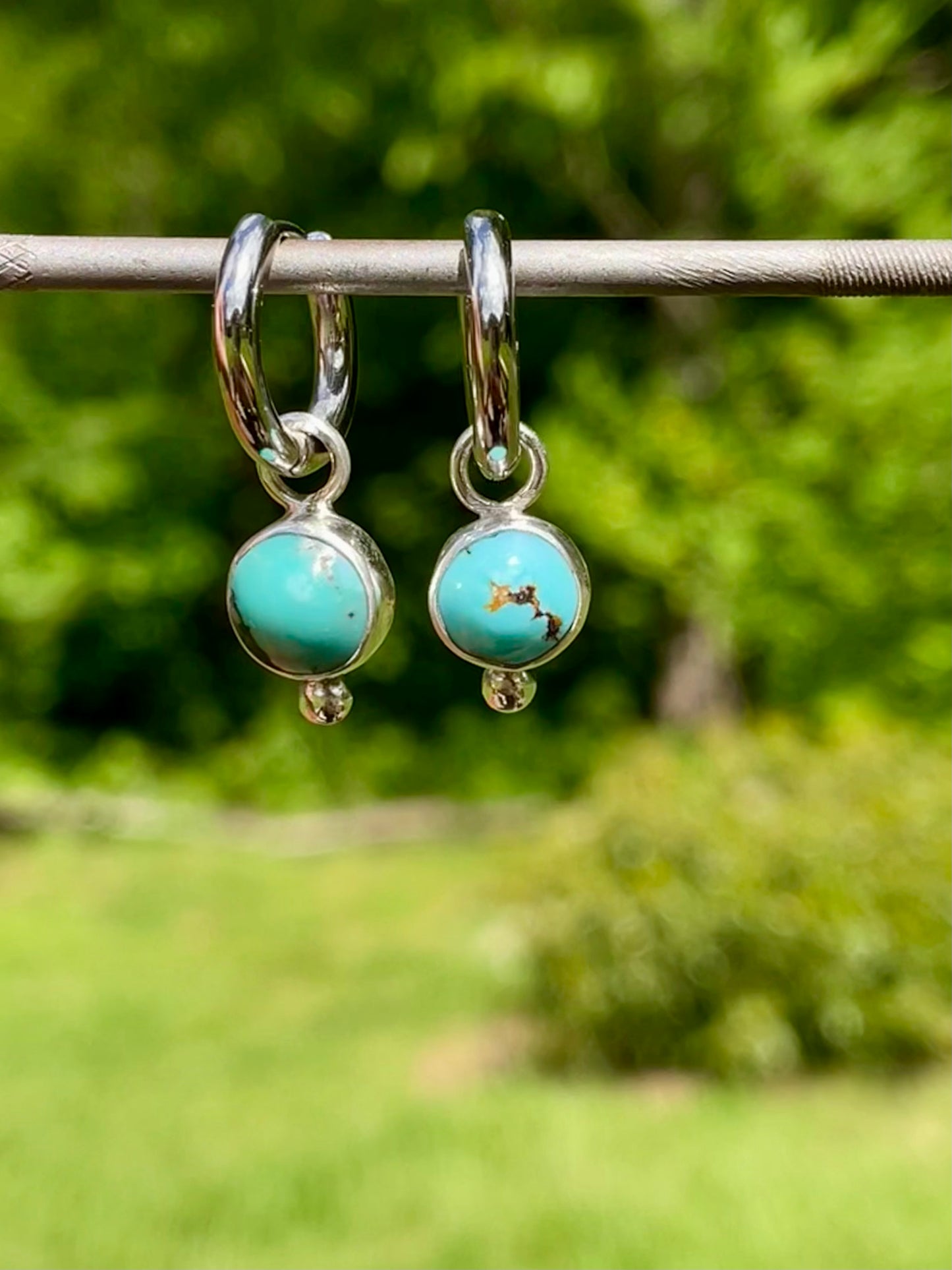 Cananea Turquoise Huggie Hoops 1