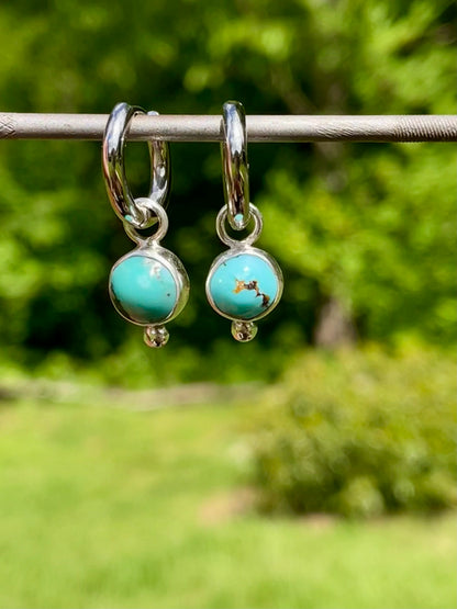 Cananea Turquoise Huggie Hoops 1