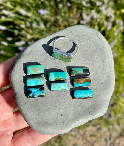 Made-To-Order East/West Turquoise Ring