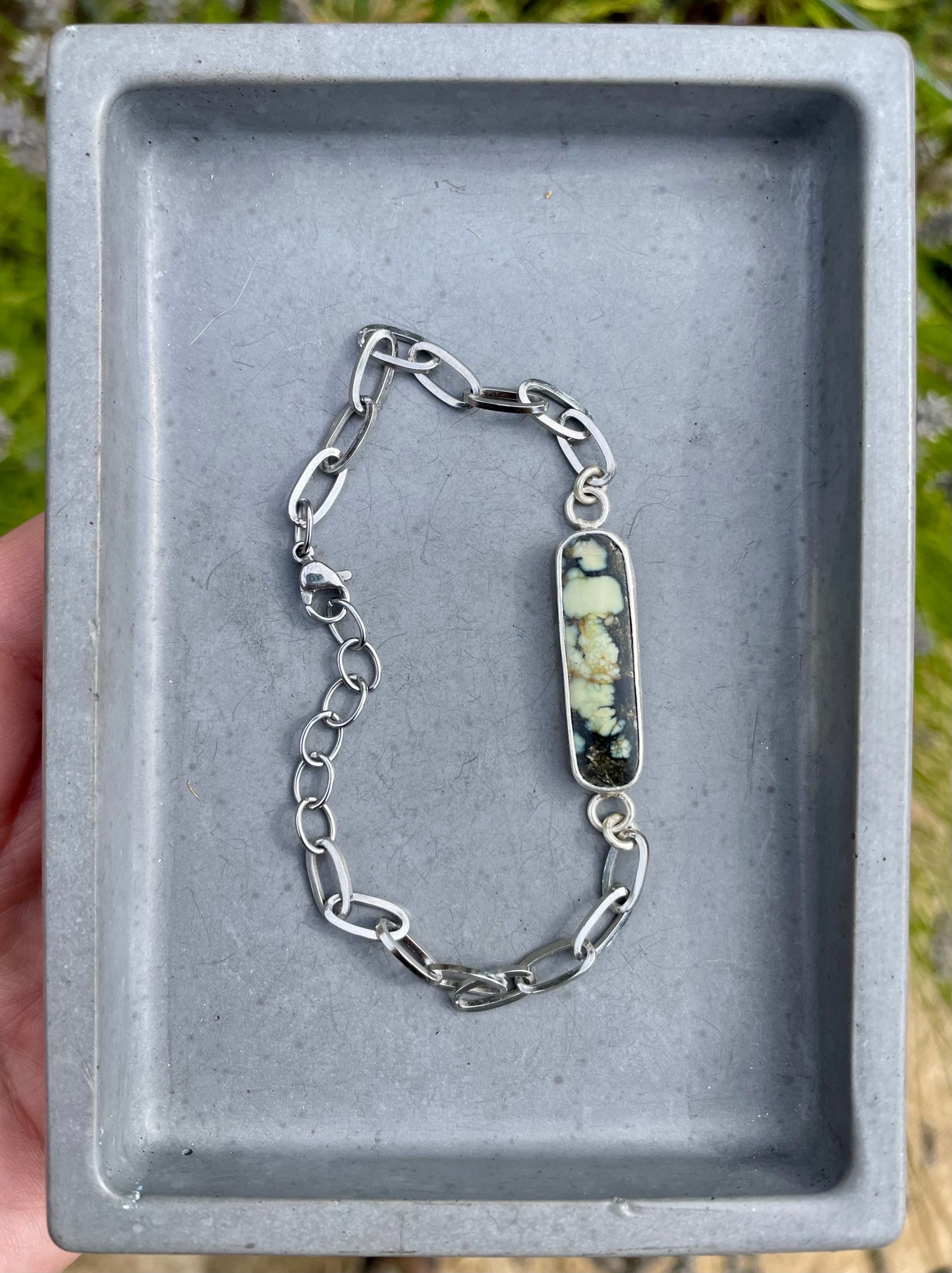 Large Horizontal chain bracelet