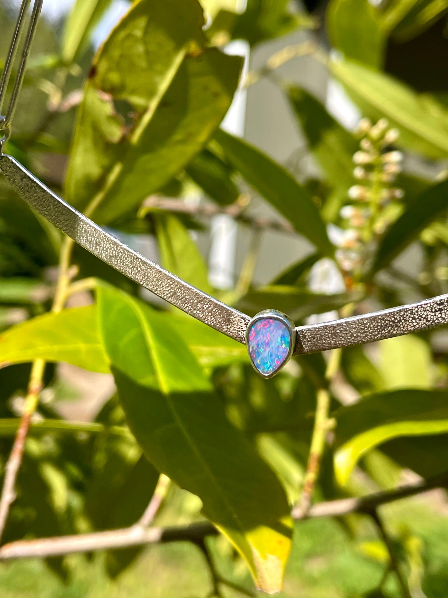 Australian Opal Bar Necklace