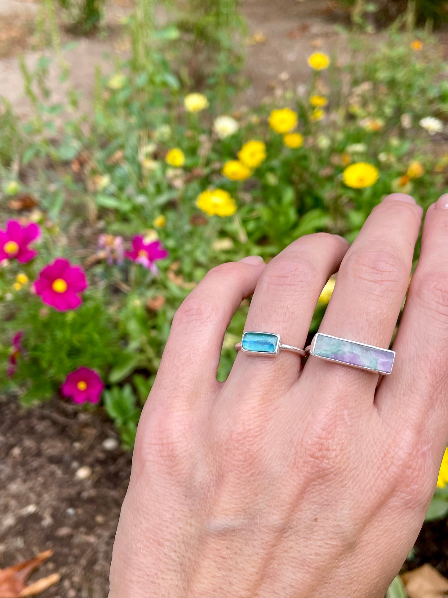 Lavender Horizontal Ring size 9