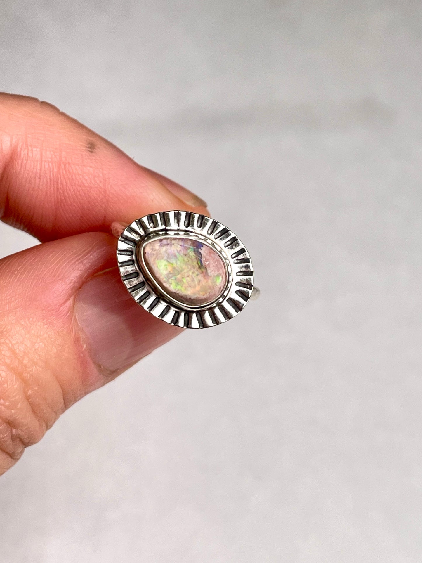 Mexican Fire Opal size 6.5