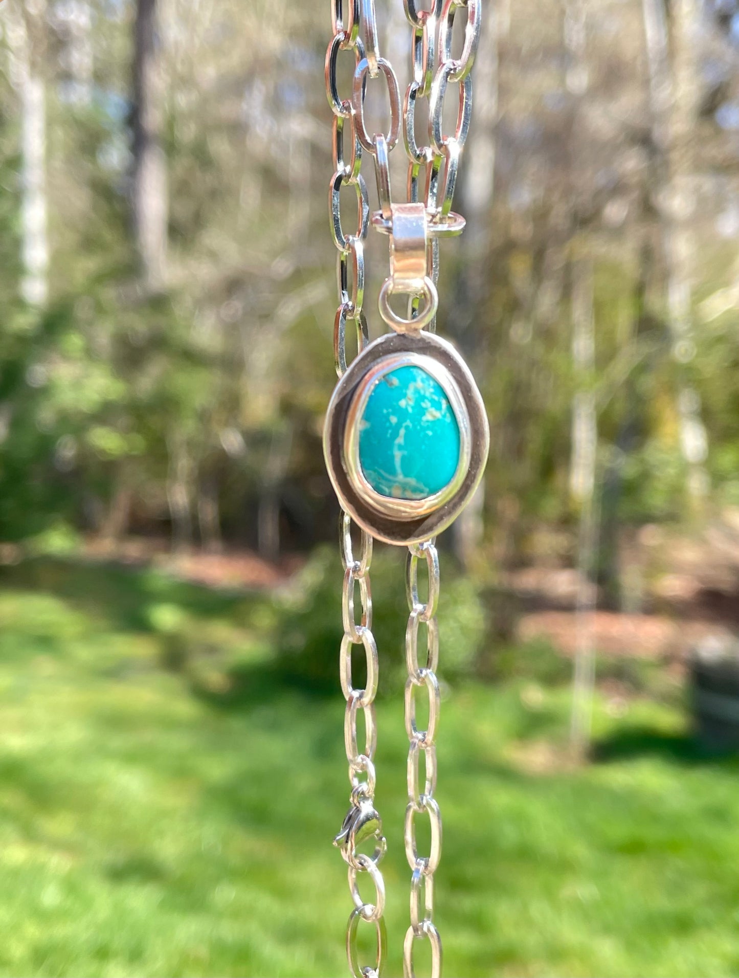 Reversible Turquoise Pendant