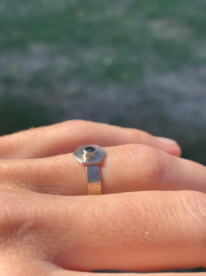 Montana Sapphire Gold Ring