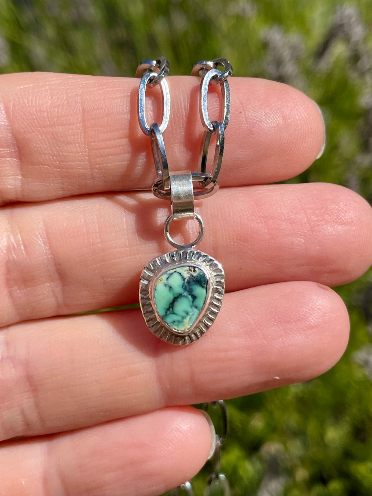 Alpine lake Variscite Necklace