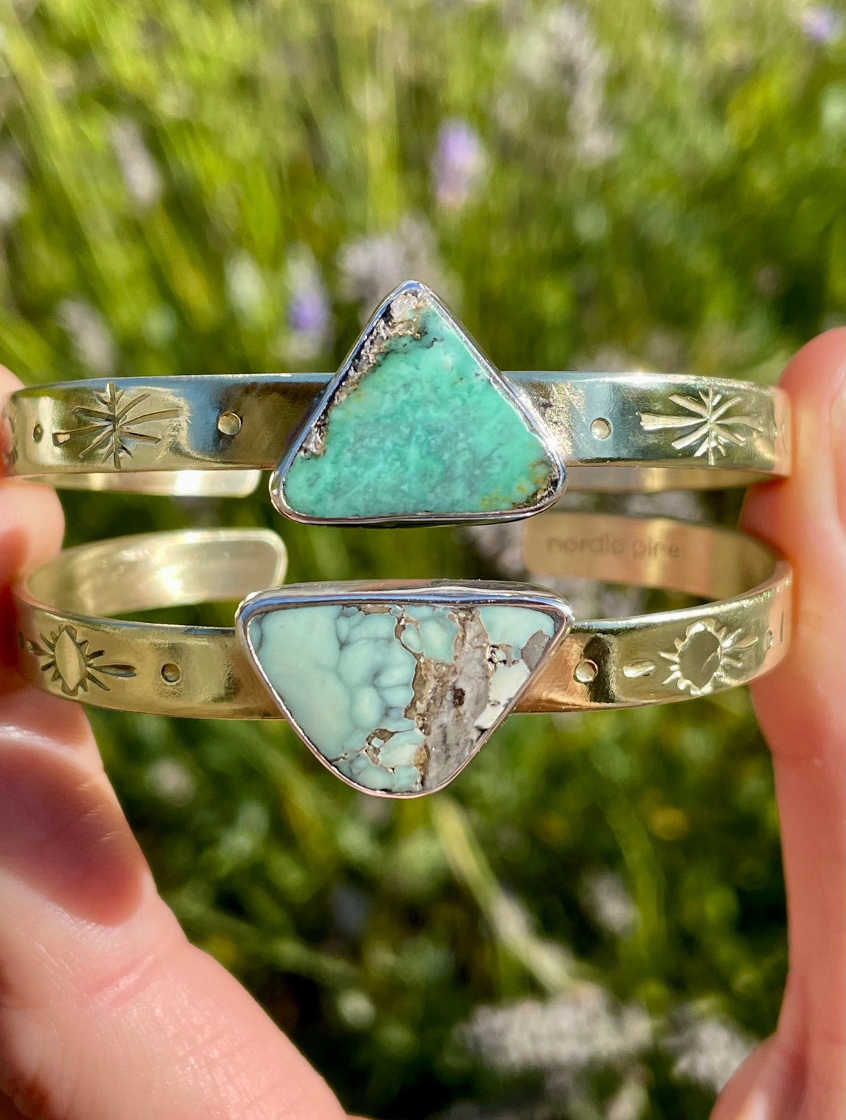 Mixed Metal Variscite Cuff 2