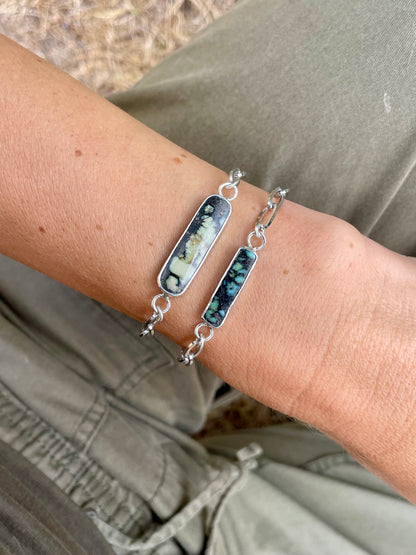 Large Horizontal chain bracelet