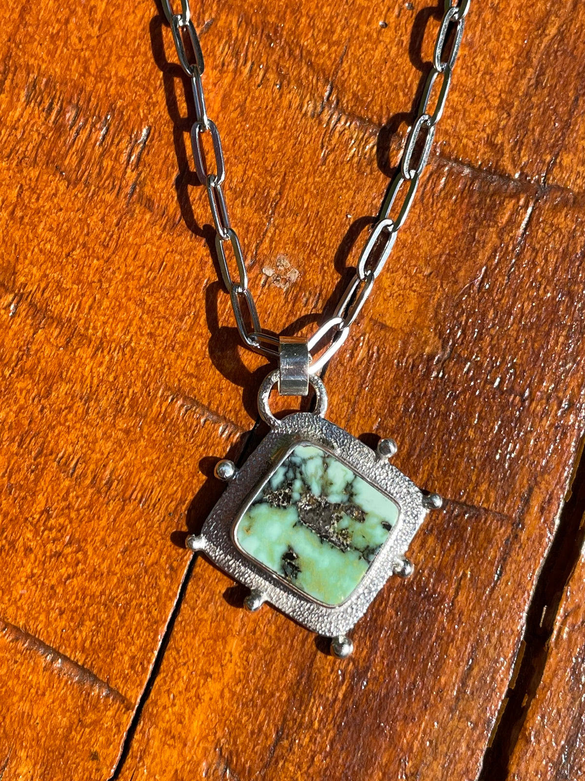 Variscite Compass Necklace