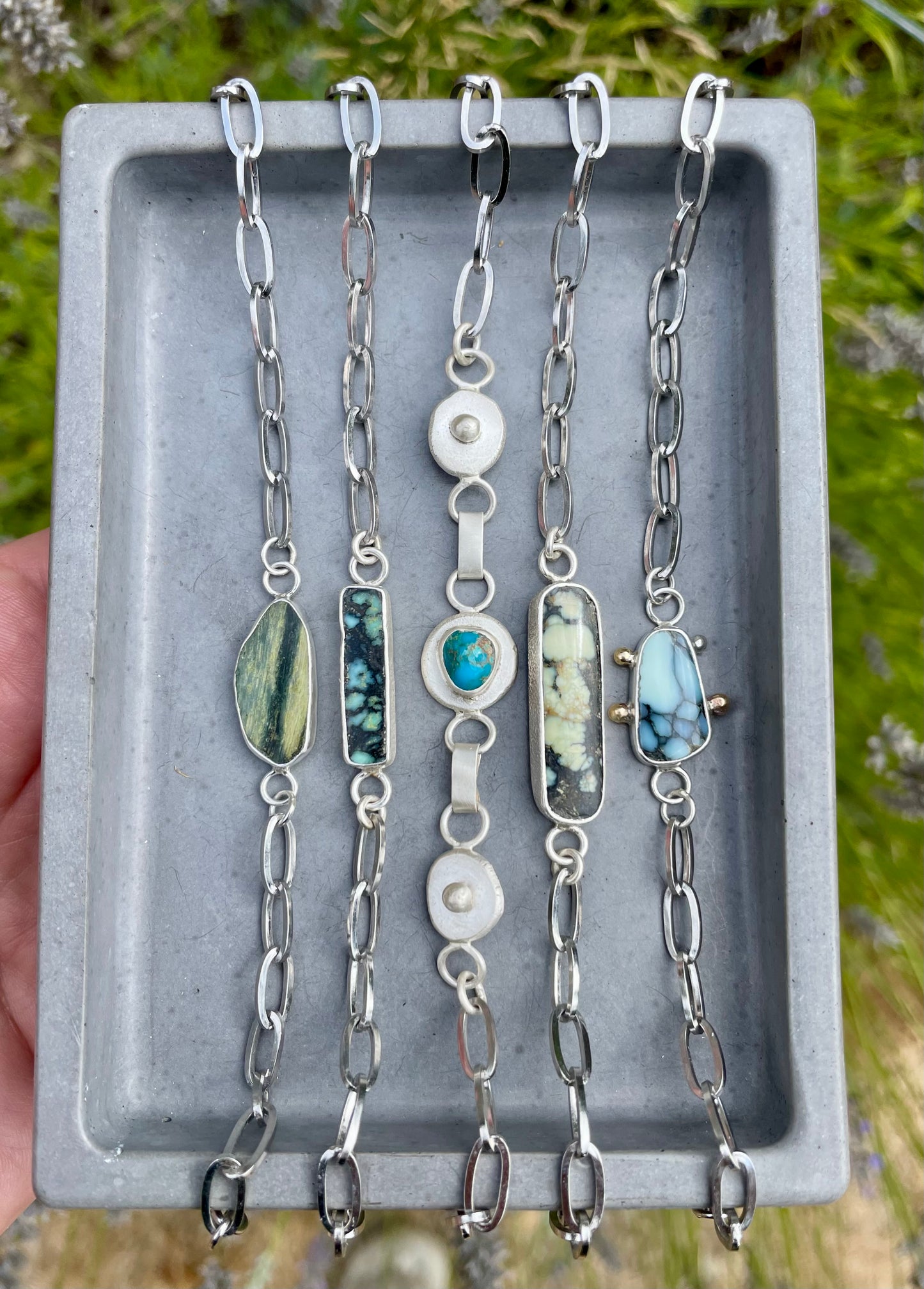 Variscite Chain Bracelet