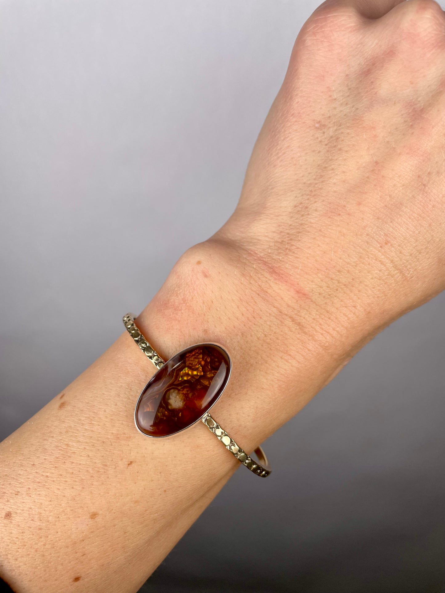 Fire Agate Cuff