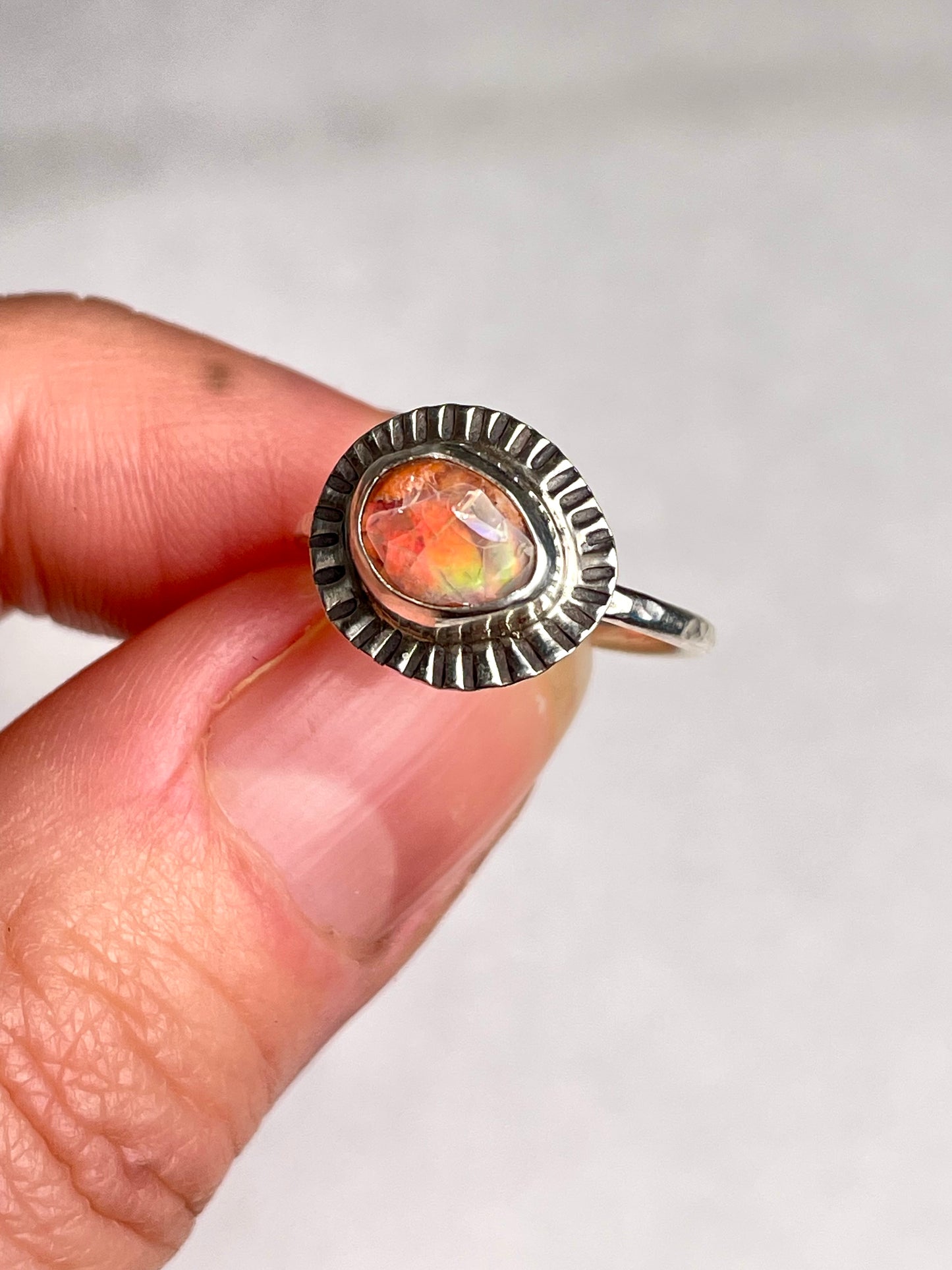Mexican Fire Opal size 6