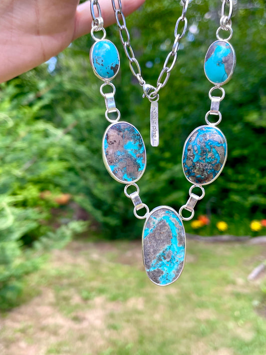 Five Stone Statement Necklace