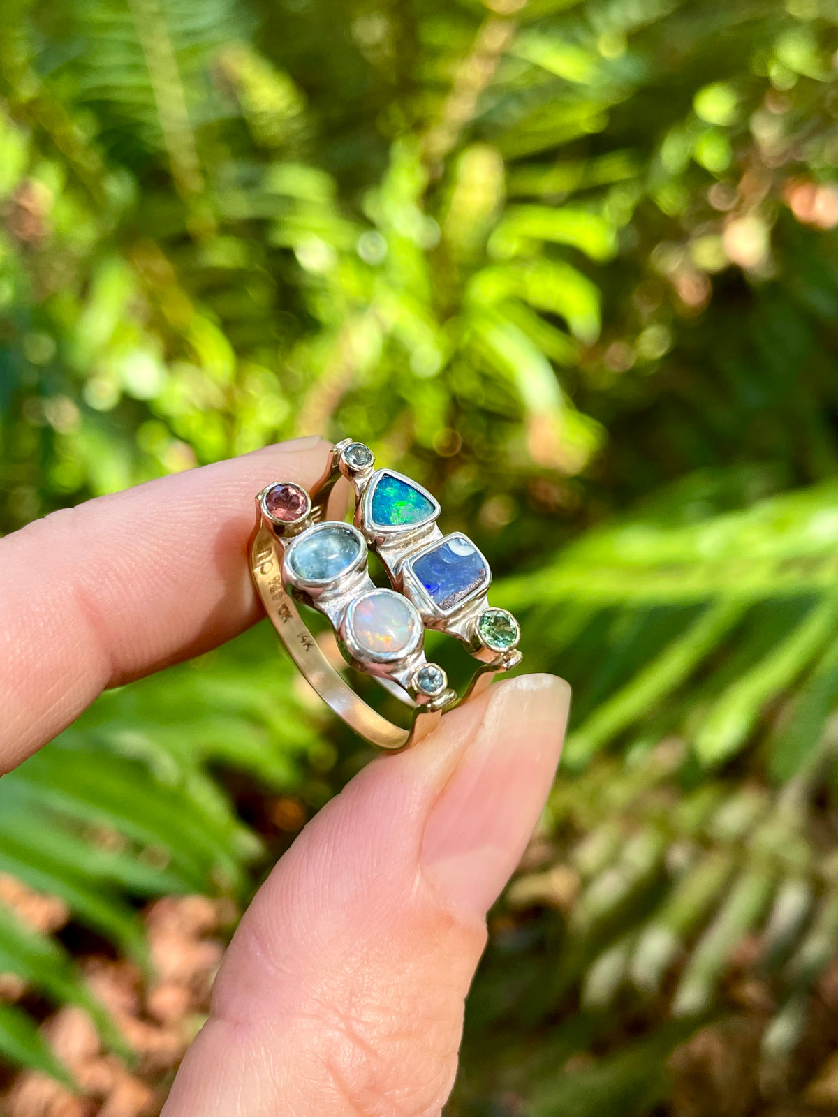 Golden Gem Collector Ring Size 8.5
