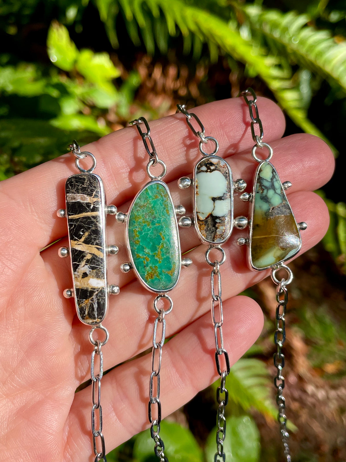 Variscite Chain Bracelet