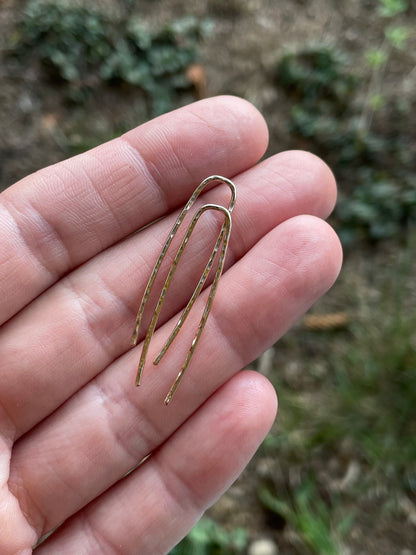 Textured Paperclip Earrings