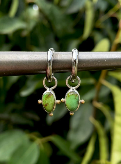 Sonoran Turquoise Huggie Hoop