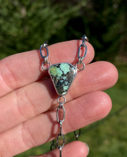 Turquoise Lariat Necklace 2