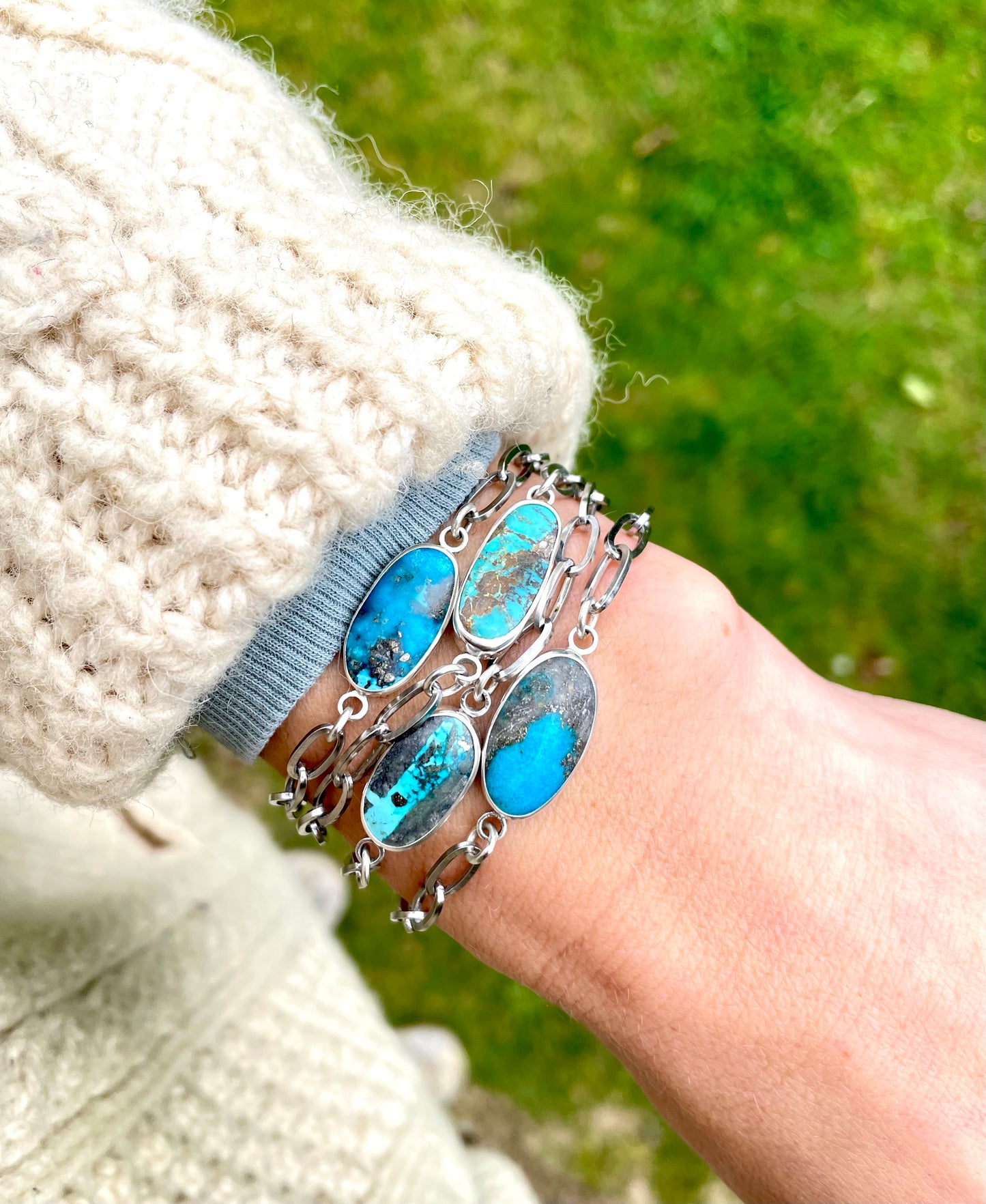 Turquoise Chain Bracelet 4