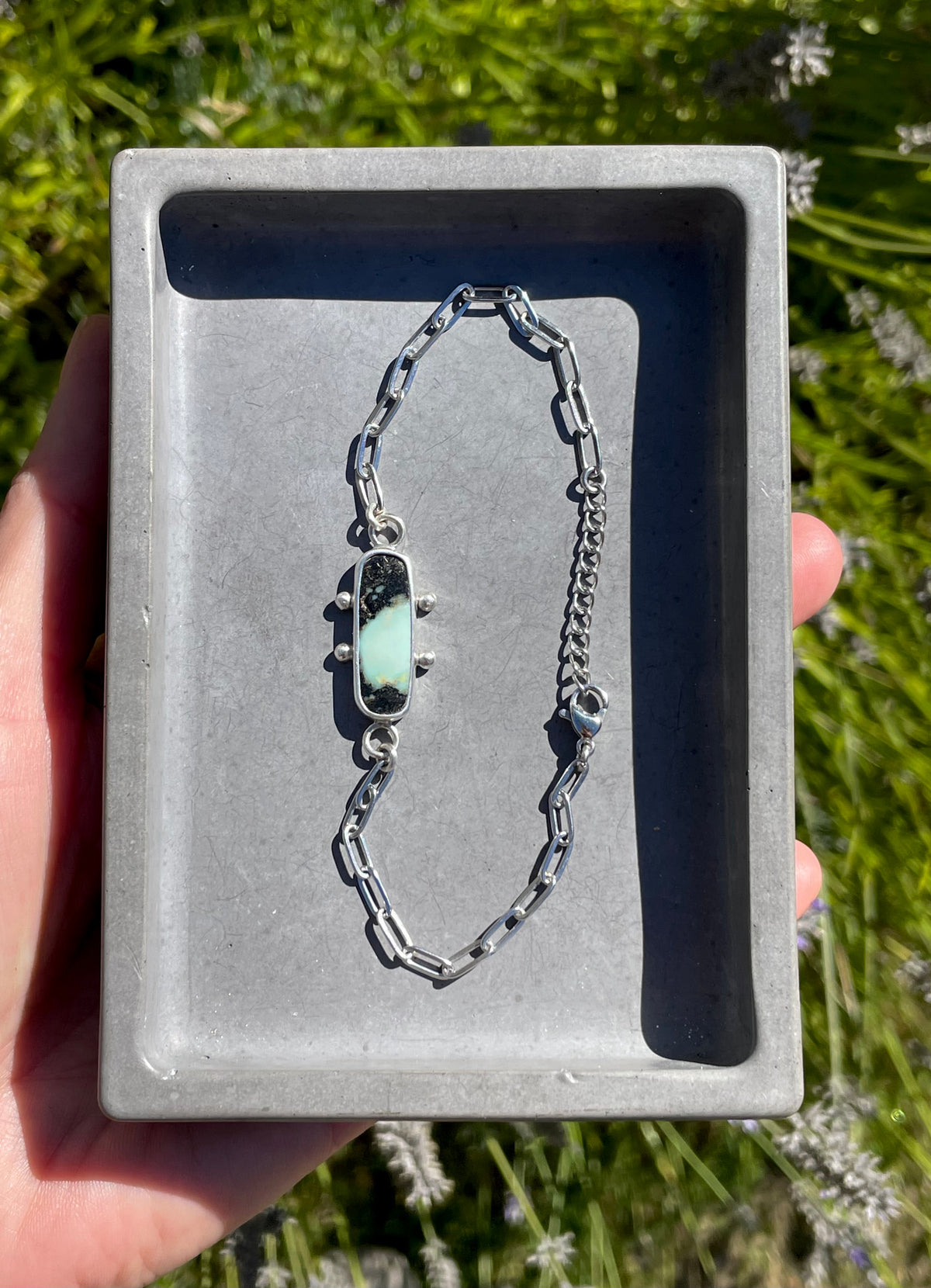 Variscite Chain Bracelet 2