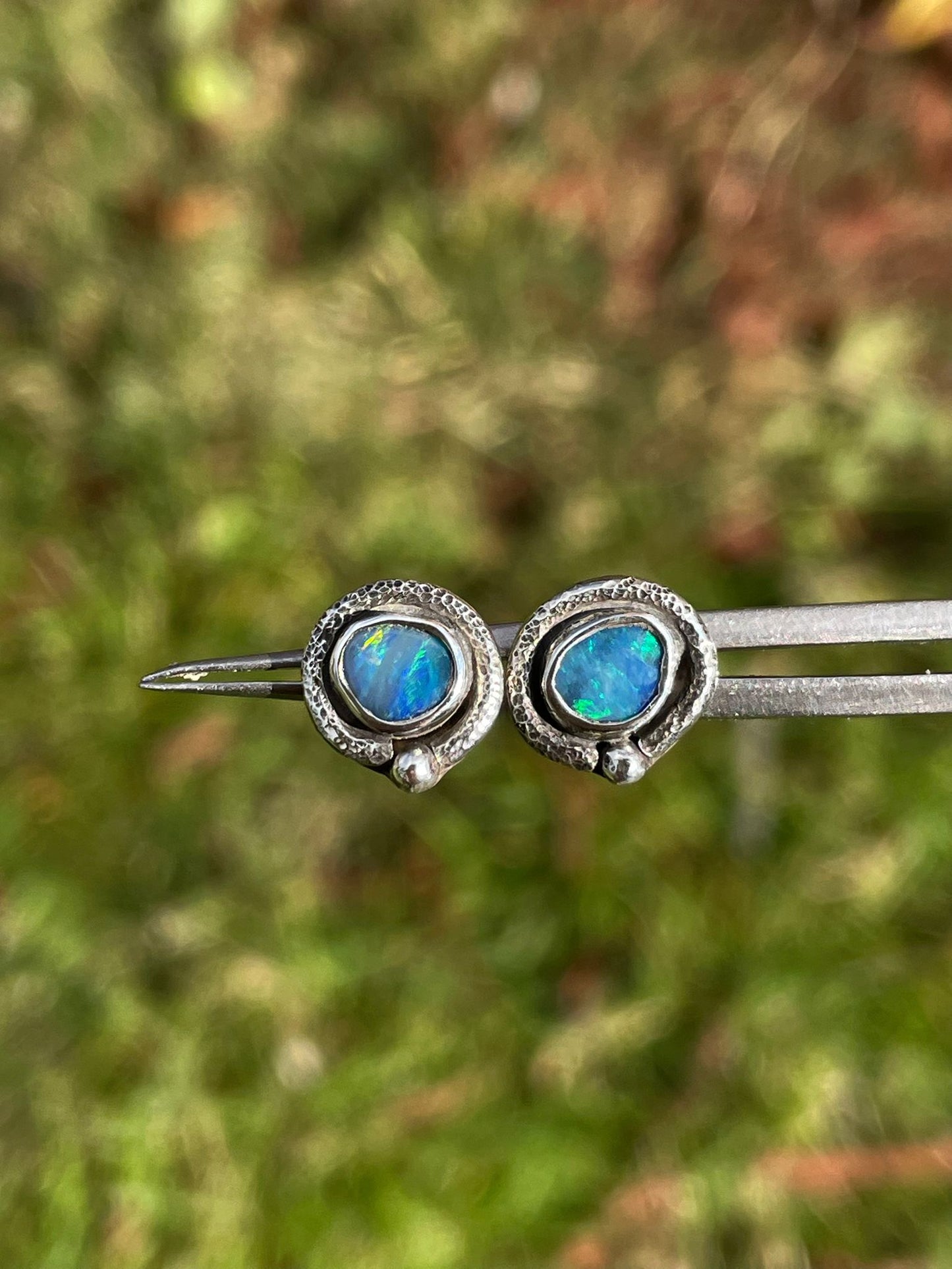 Australian Opal Stud Earrings