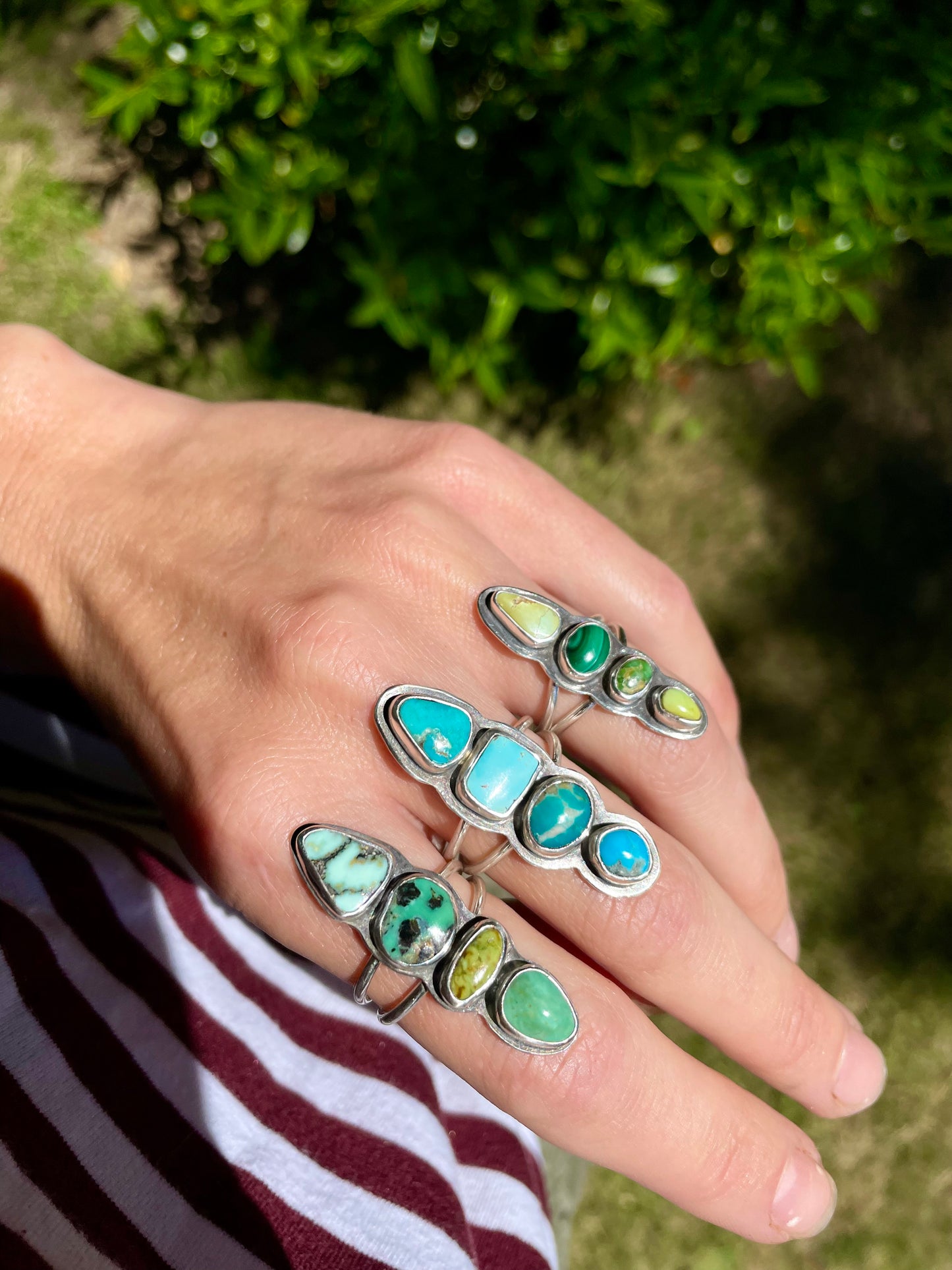 Multi stone ring size 8