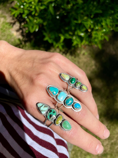 Multi stone ring size 8