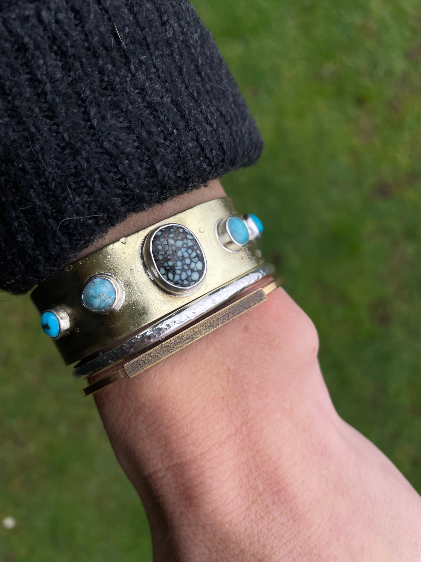 Turquoise statement cuff 2