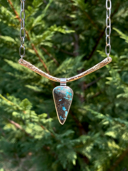 Persian Turquoise Bar Necklace