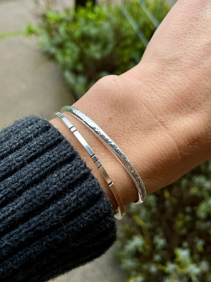 Sterling Silver Hammered Cuff