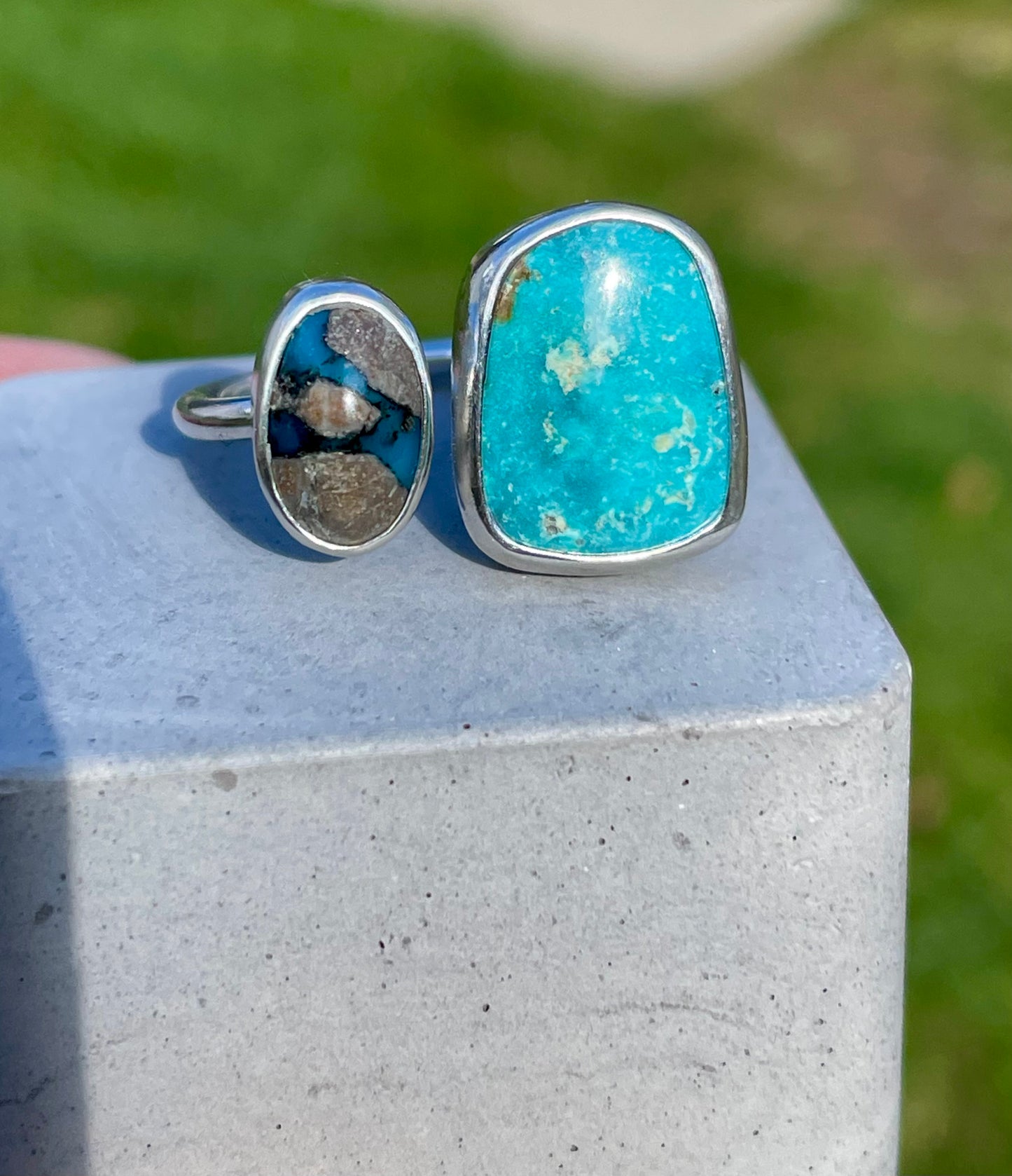 Made-to-order double stone split ring