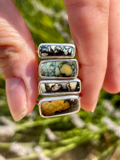Horizontal Desert Variscite Ring size 7