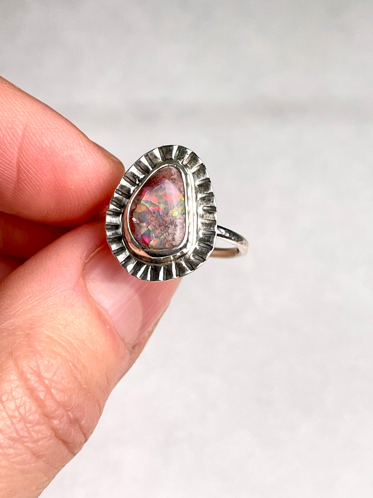 Mexican Fire Opal size 8