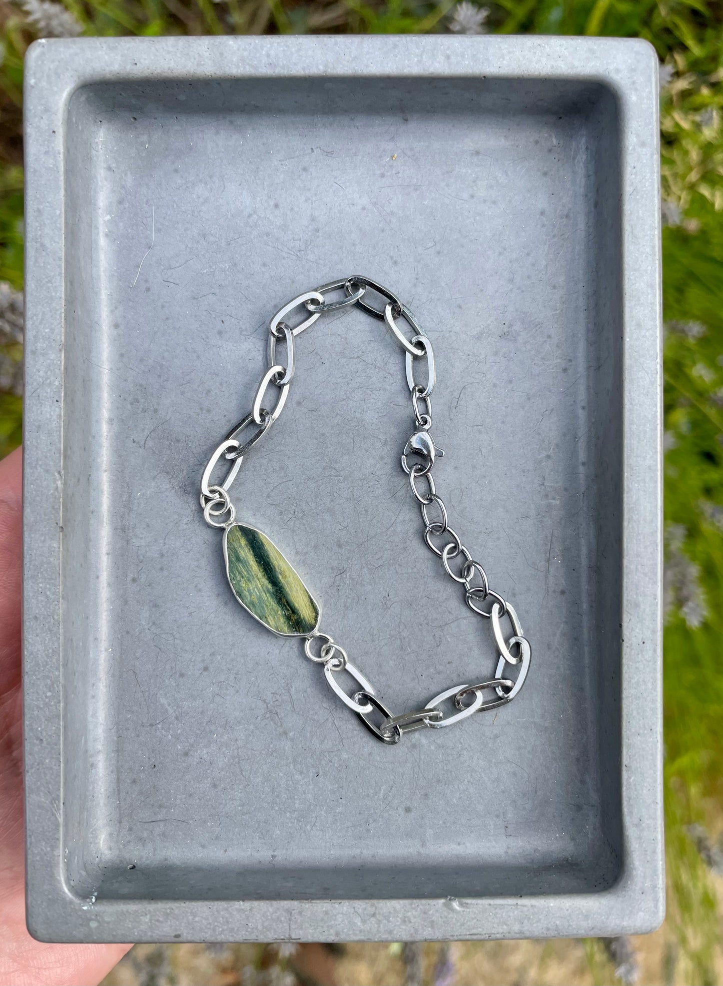 Western Washington River Rock Chain Bracelet