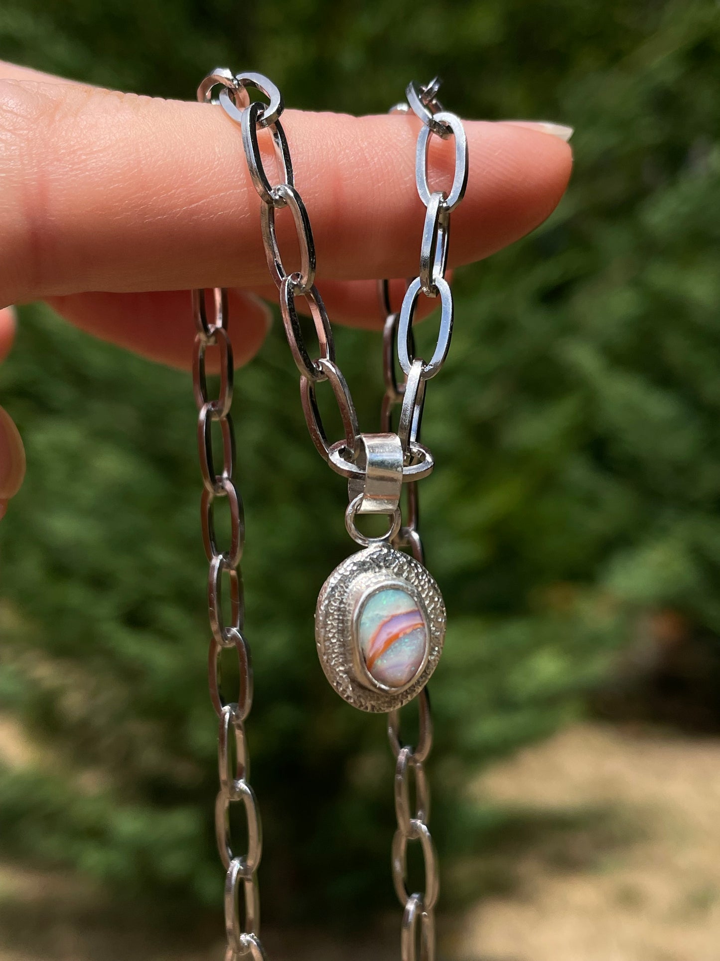 Recycled Australian Opal Pendant 1