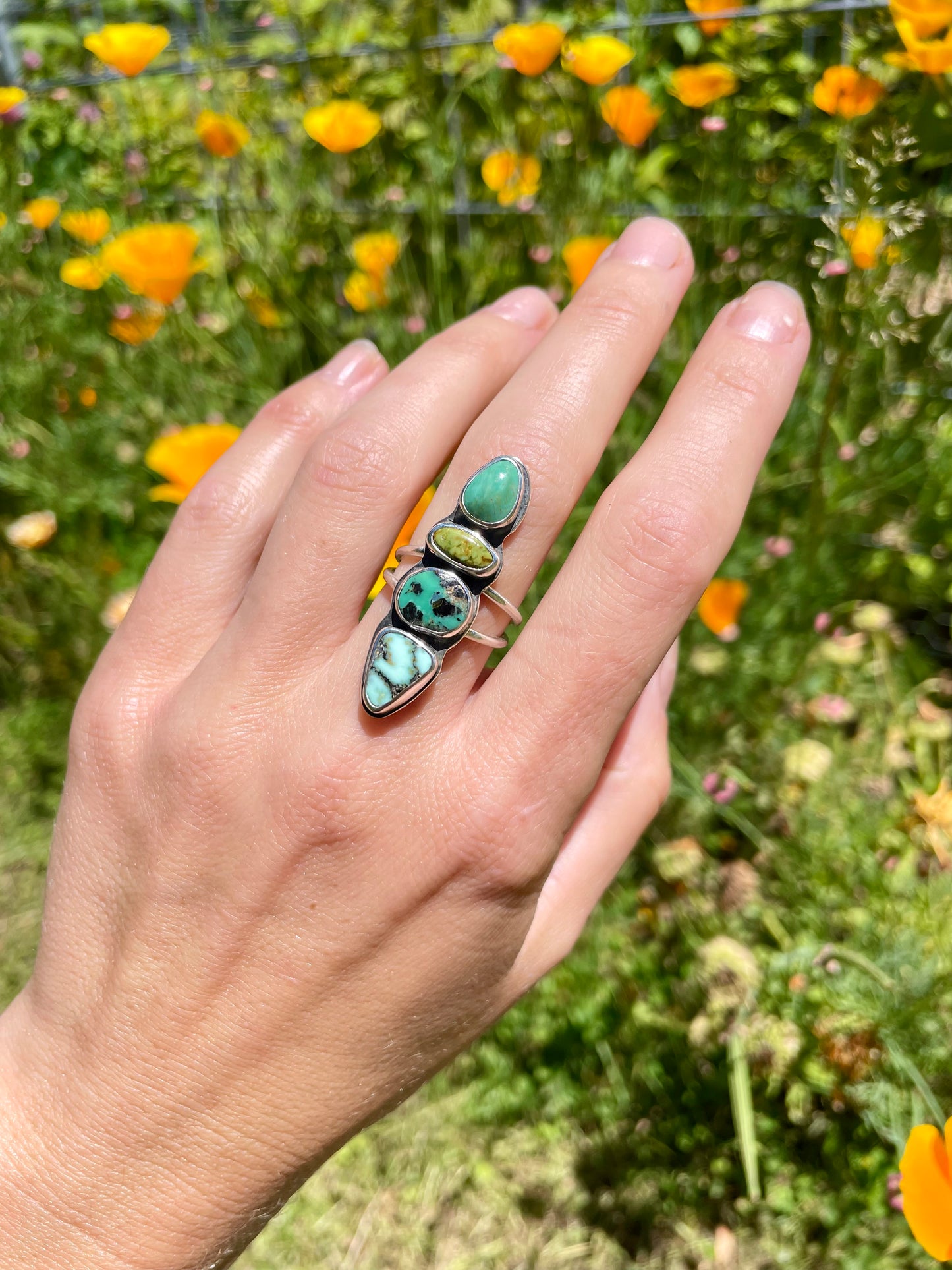 Multi stone ring size 8