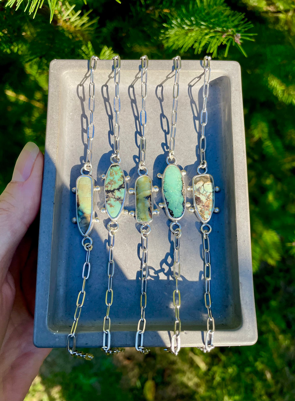 Variscite Chain Bracelet 3