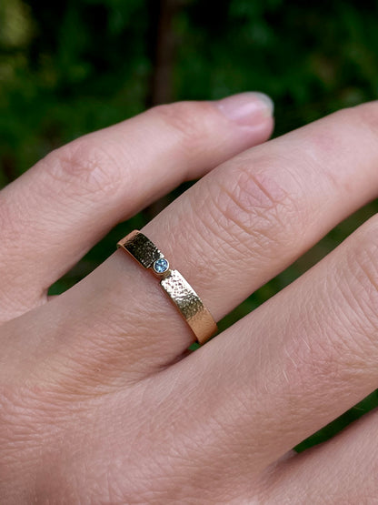 Montana Sapphire Gold Ring