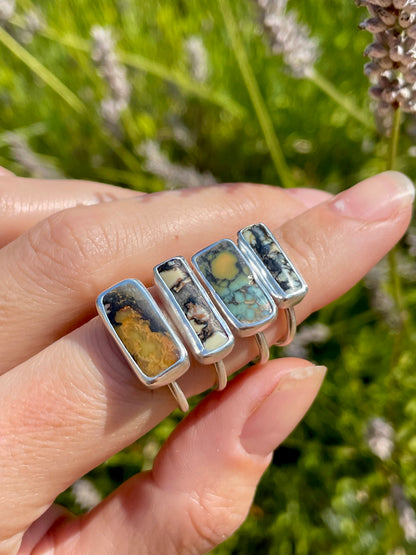 Horizontal Desert Variscite Ring size 7