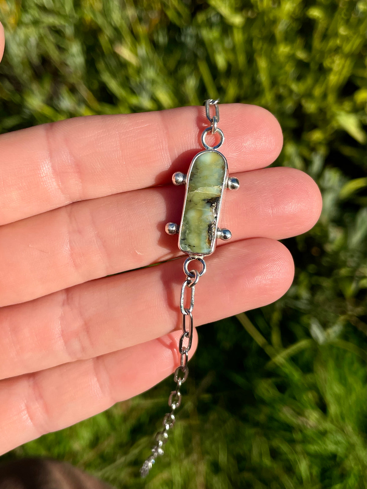 Variscite Chain Bracelet 2
